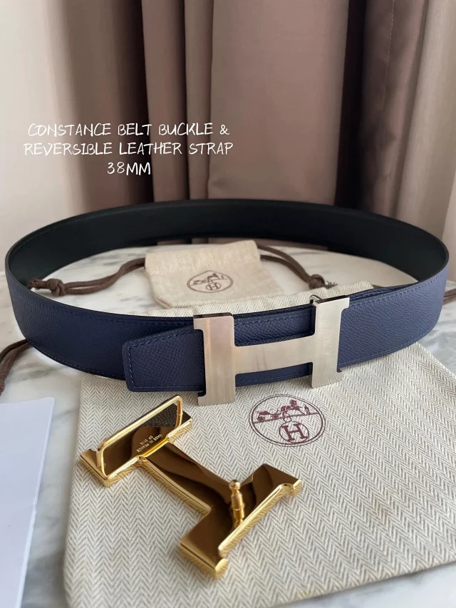 Hermès Belts Constance Reversible Leather Belt, 38 mm product detail image 10