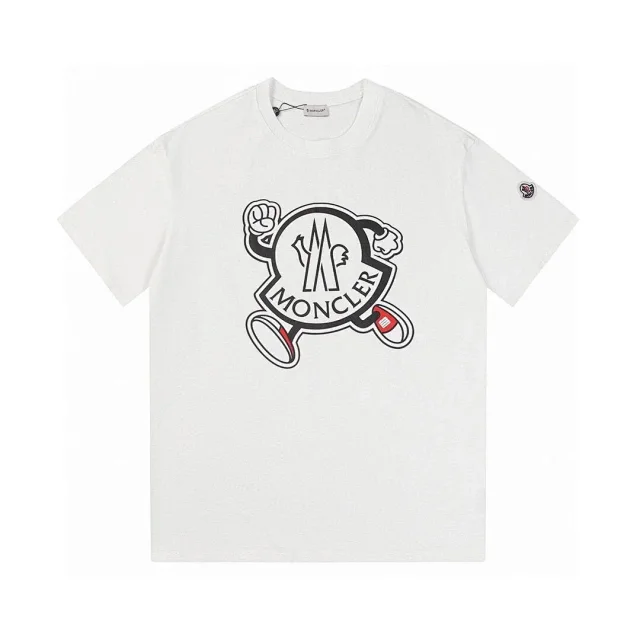 Moncler T-Shirts Logo-Print Crewneck T-Shirt product detail image 10