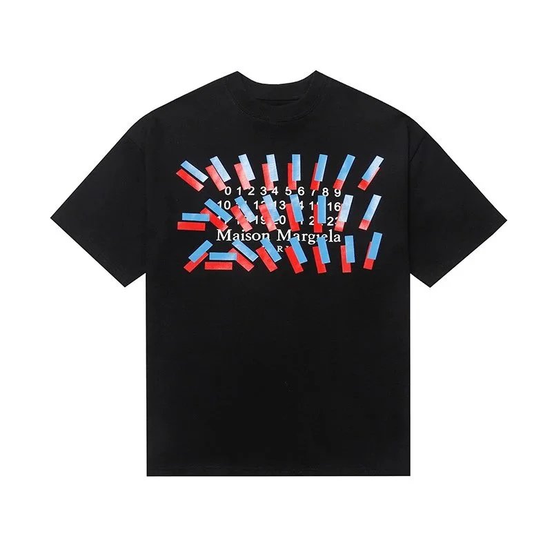 Maison Margiela T-Shirts Crew Neck Graphic — 604 Black