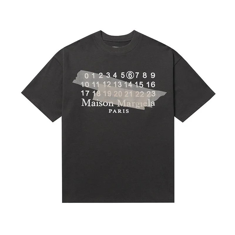 Maison Margiela T-Shirts Crew Neck Graphic — 609 gray