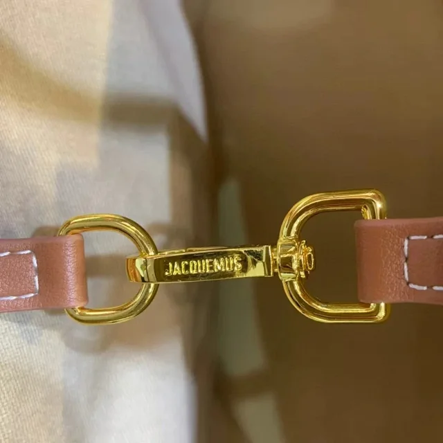 Jacquemus Handbags Woven Straw Basket Handbag with Leather Trim product detail image 7