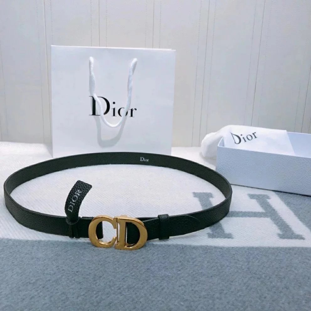 Dior Belts CD buckle leather belt — Style 1(Please note waist circumference or height and weight)