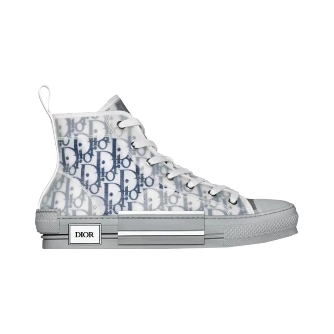 Dior Sneakers B23 High-Top — Dior Oblique - Blue Grey