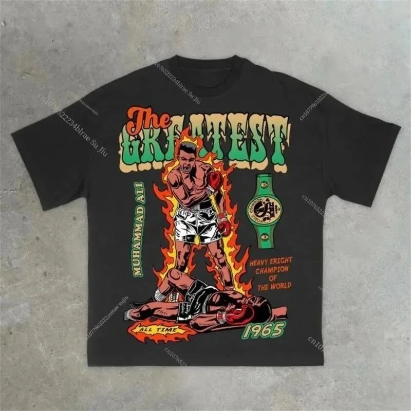 Glock T-Shirts Short-Sleeve Graphic T-Shirt with "IN WE TRUST" and Pistol Print — 【180 grams]-style five [black】