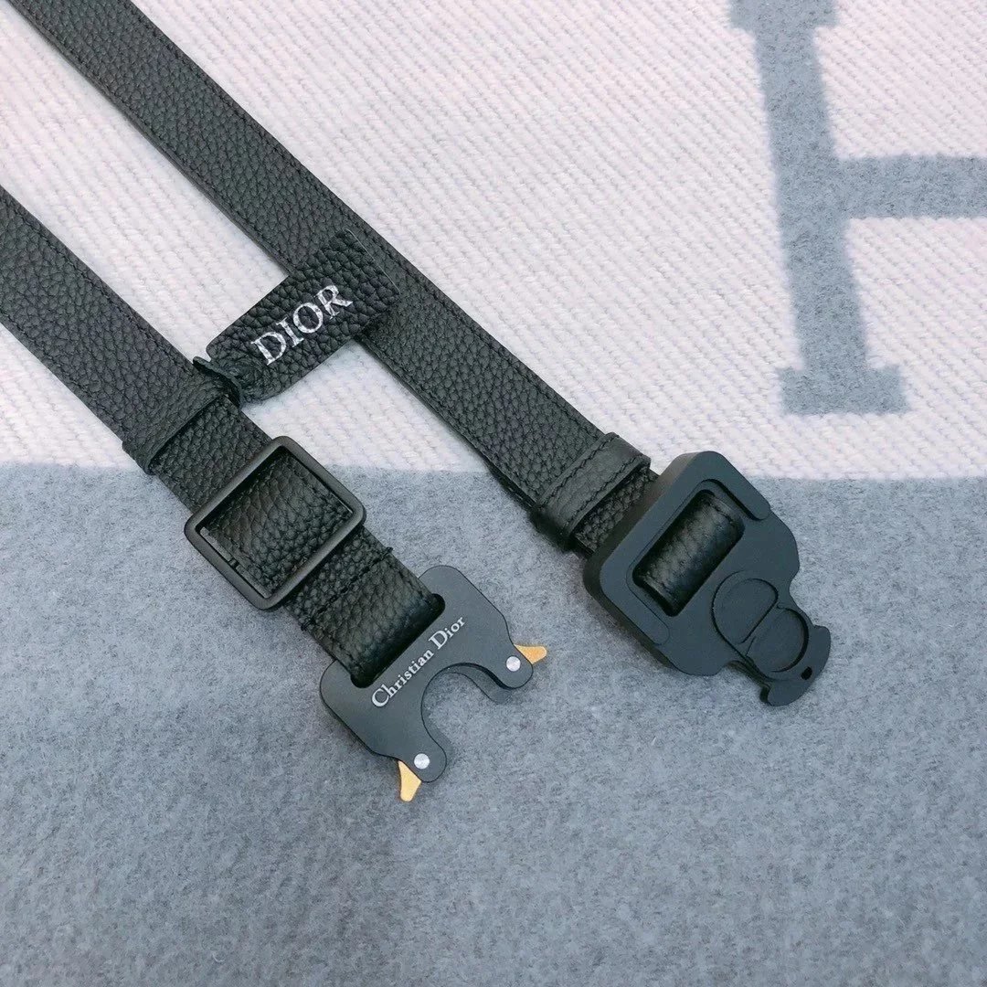 Dior Belts CD buckle leather belt image 15