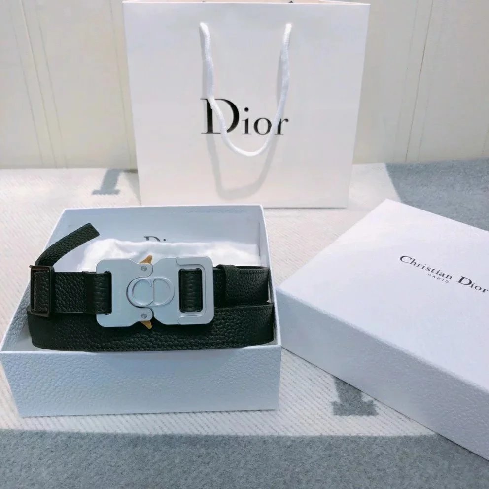 Dior Belts CD buckle leather belt — Style 5(Please note waist circumference or height and weight)