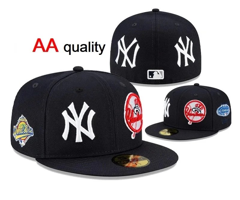 New Era Hats Fitted flat-brim York Yankees cap with embroidered patches image 14