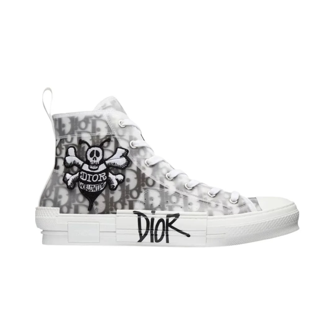 Dior Sneakers B23 High-Top — Dior Oblique - Shawn Bee Embroidery Patc