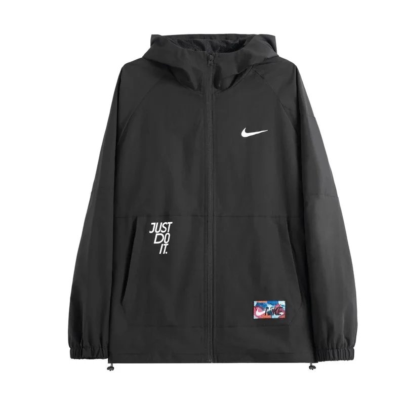 Nike Jackets Full-Zip Hooded Windbreaker Jacket with Just Do It Graphic image 6