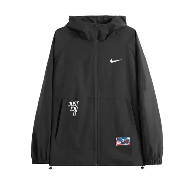 Nike Jackets Full-Zip Hooded Windbreaker Jacket with Just Do It Graphic product detail image 6