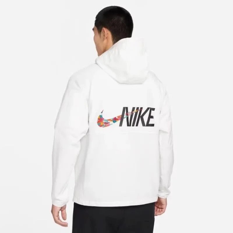 Nike Jackets Full-Zip Hooded Windbreaker Jacket with Just Do It Graphic image 10