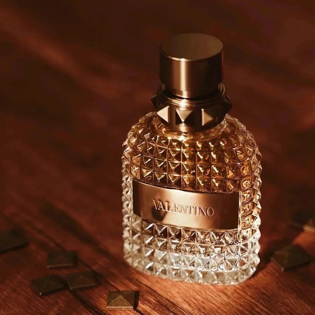 Valentino Perfume Studded Glass Bottle — 100ml for men, same name