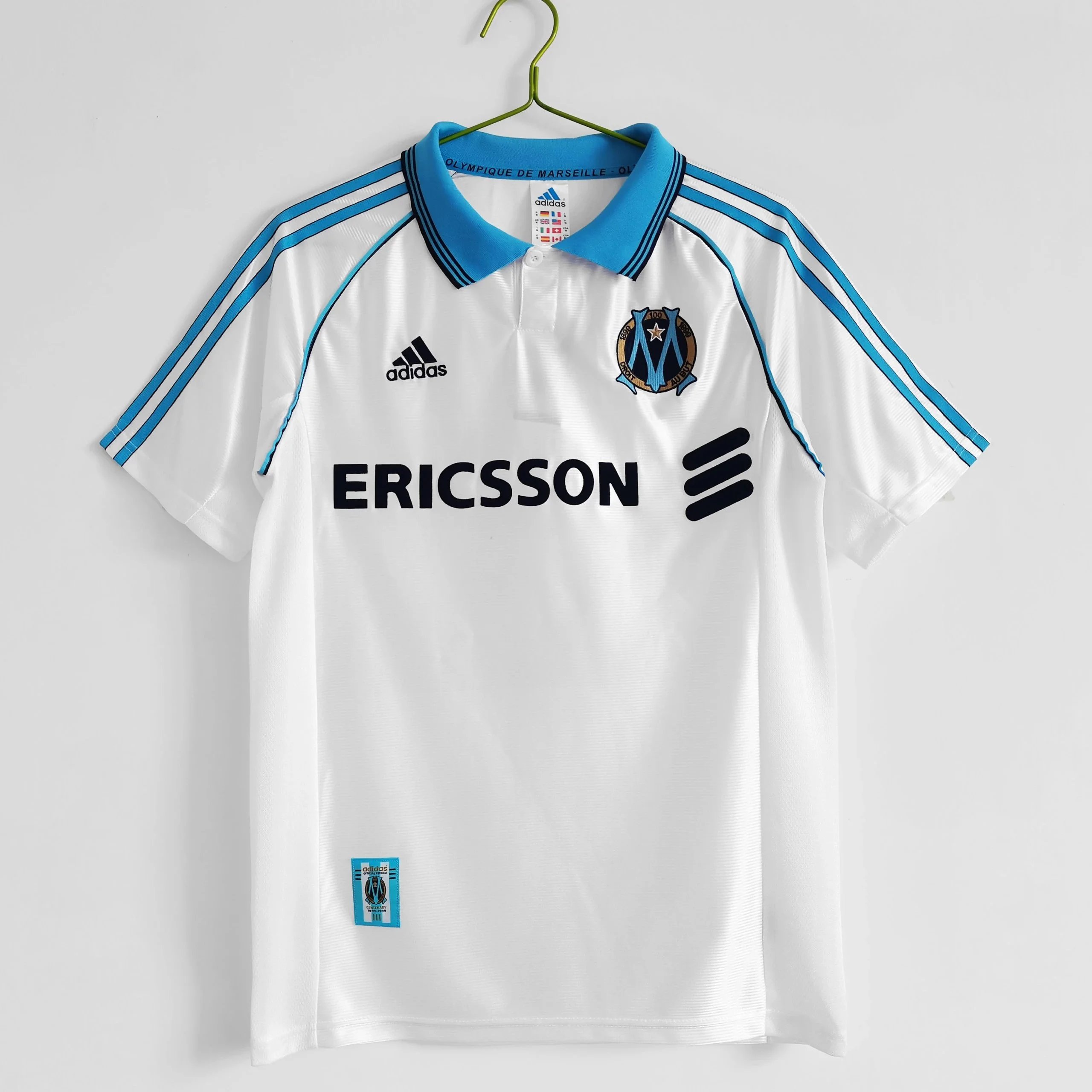 Adidas Football Jerseys Olympique de Marseille retro jersey designs image 3
