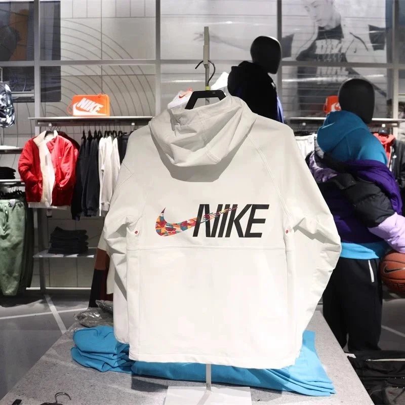 Nike Jackets Full-Zip Hooded Windbreaker Jacket with Just Do It Graphic image 2