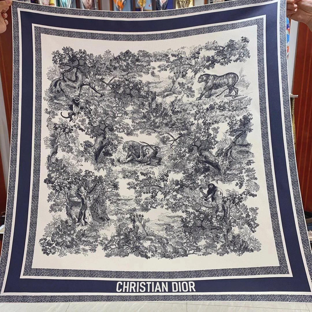 Dior Scarves D-Animal World square silk scarf image 8