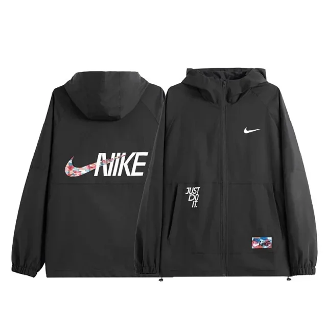 Nike Jackets Full-Zip Hooded Windbreaker Jacket with Just Do It Graphic product detail image 5