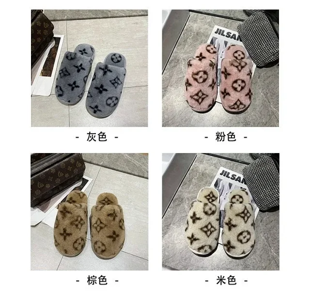 Unbranded Slippers Plush patterned open-back product detail image 3