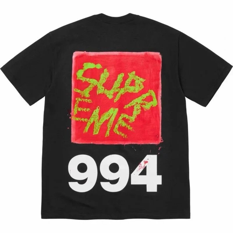 Supreme T-Shirts Box Logo Print — S001 Black