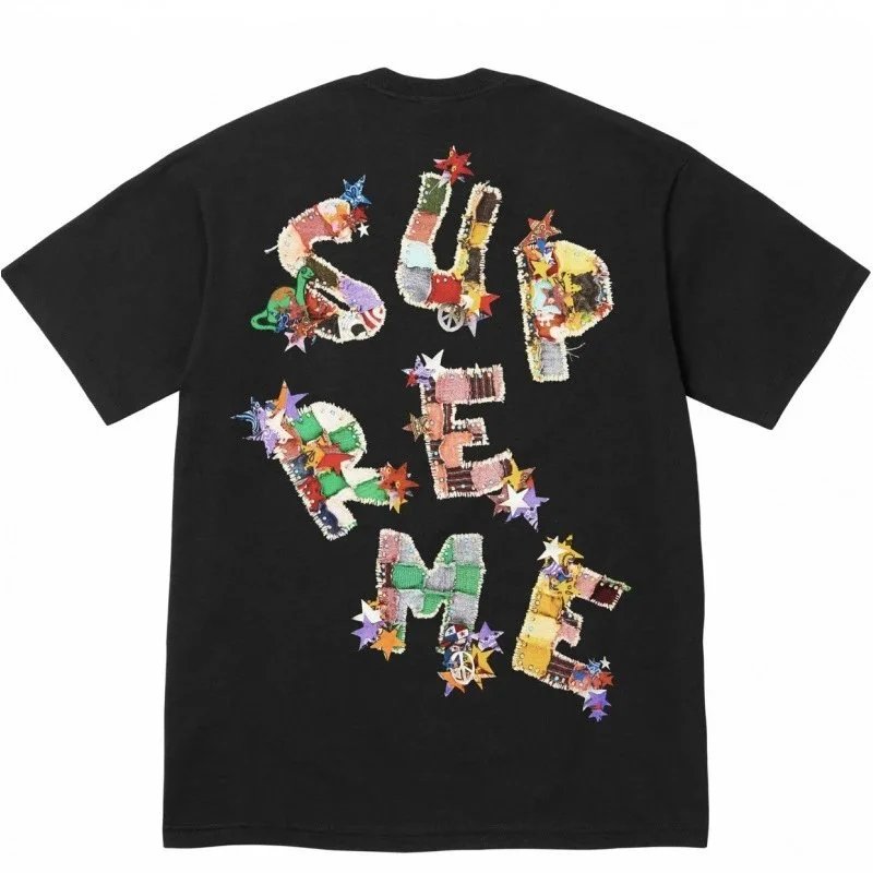 Supreme T-Shirts Box Logo Print — S010 Black