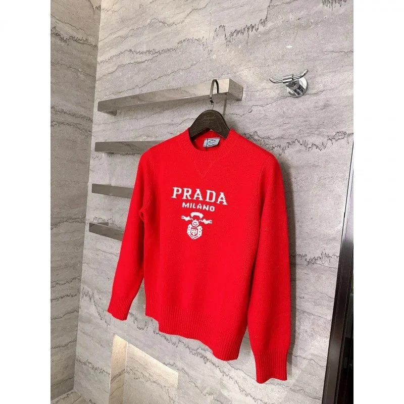 Prada Knitwear Logo Jacquard Crewneck Sweater image 2