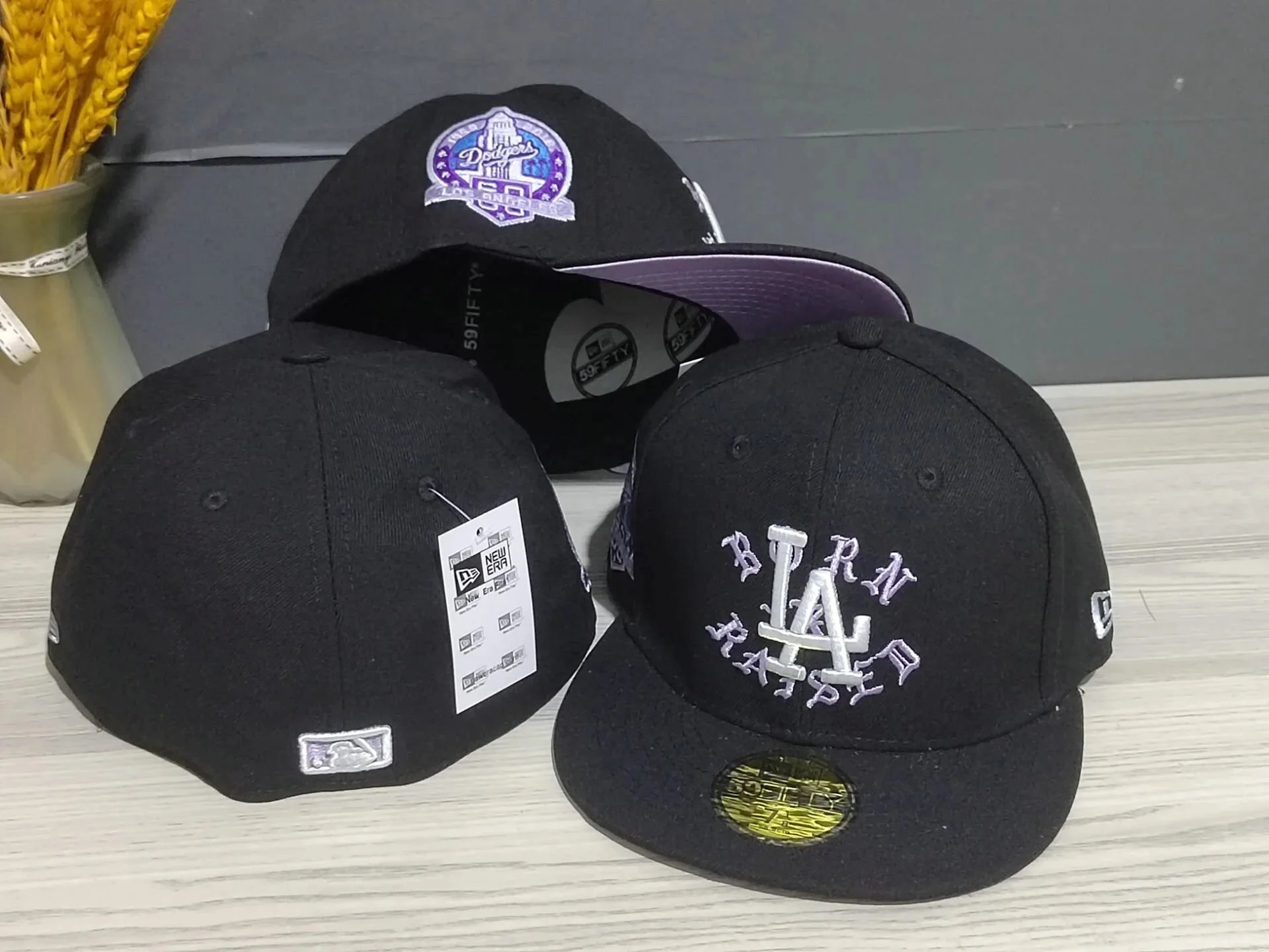 New Era Hats 59FIFTY fitted flat-brim baseball cap with Los Angeles Dodgers embroidery — Figure 21