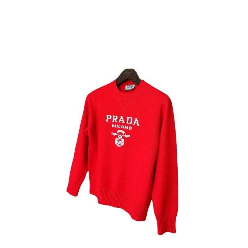 Prada Knitwear Logo Jacquard Crewneck Sweater image 5