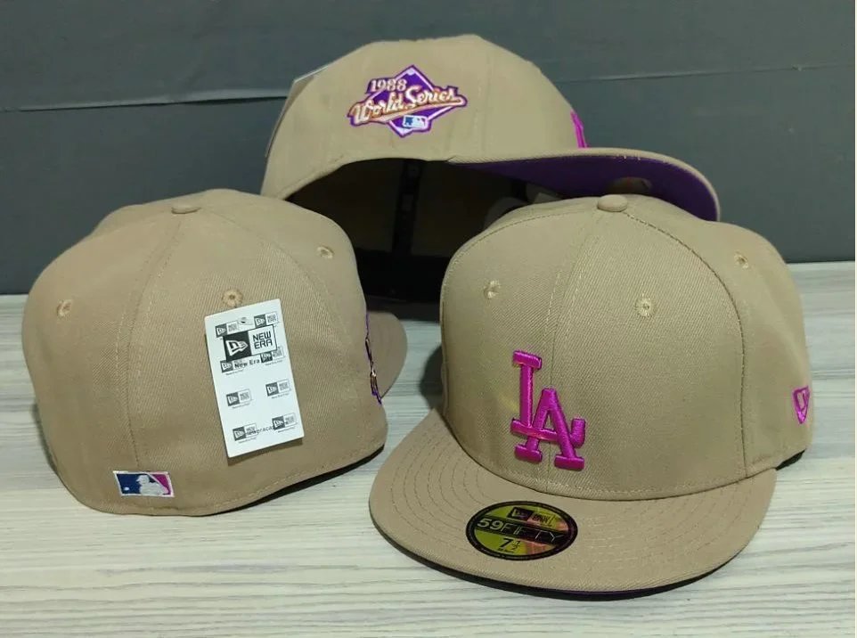 New Era Hats 59FIFTY fitted flat-brim baseball cap with Los Angeles Dodgers embroidery — Figure 29