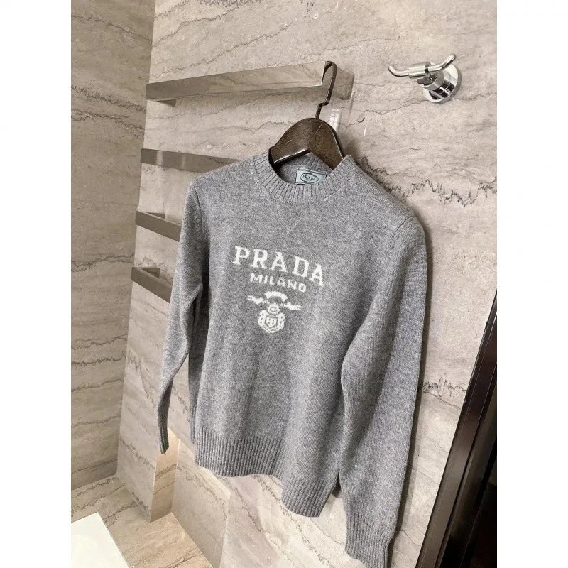 Prada Knitwear Logo Jacquard Crewneck Sweater image 4