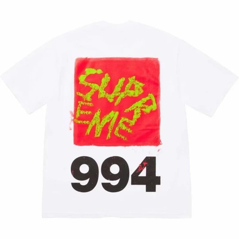 Supreme T-Shirts Box Logo Print — S001 White