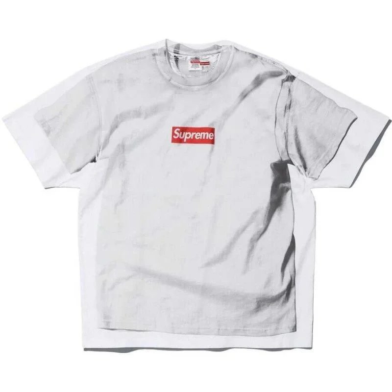 Supreme T-Shirts Box Logo Print — S005 White