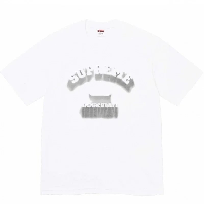Supreme T-Shirts Box Logo Print — S006 White