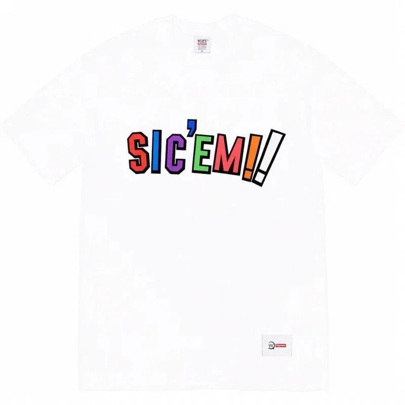 Supreme T-Shirts Box Logo Print — S014 White