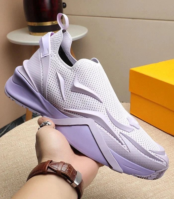 Fendi Sneakers Flow slip-on knit — purple