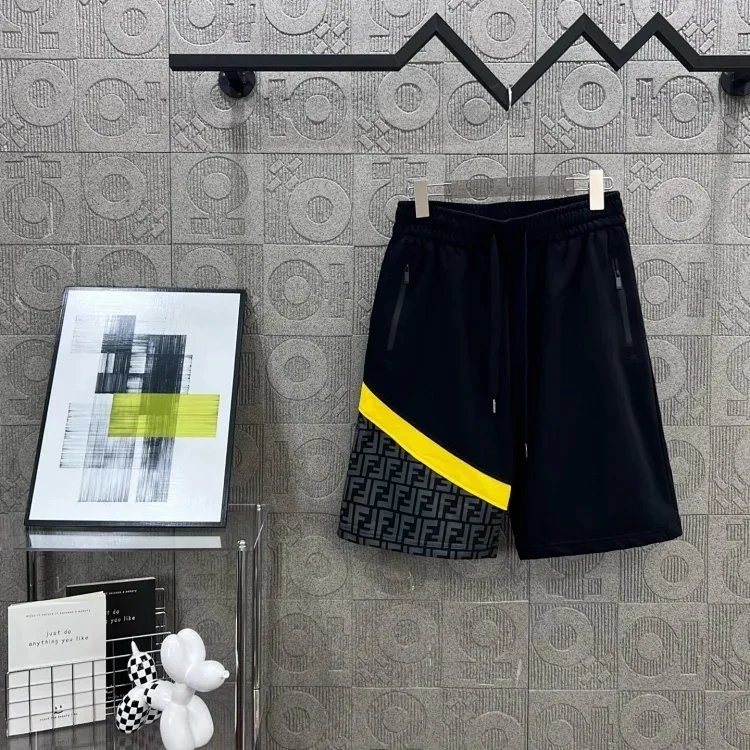 Fendi Shorts FF Jacquard Drawstring — 14