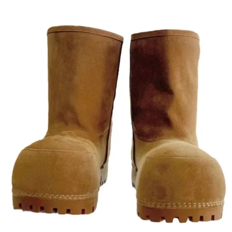 Unbranded Boots Faux Fur-Lined Mid-Calf Lug Sole image 7