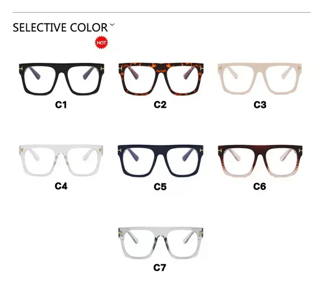 Unbranded Eyewear 95167 square-frame prescription glasses product detail image 4