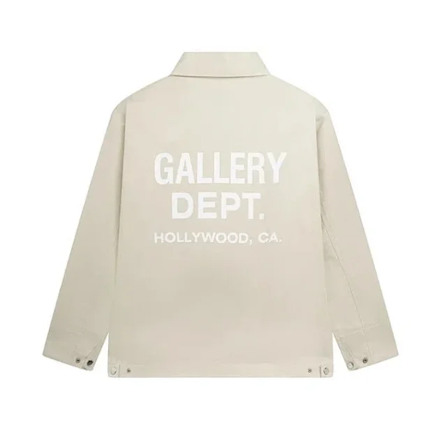 Gallery Dept. Jackets Logo-print zip-up coach jacket product detail image 4