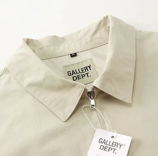 Gallery Dept. Jackets Logo-print zip-up coach jacket product detail image 5