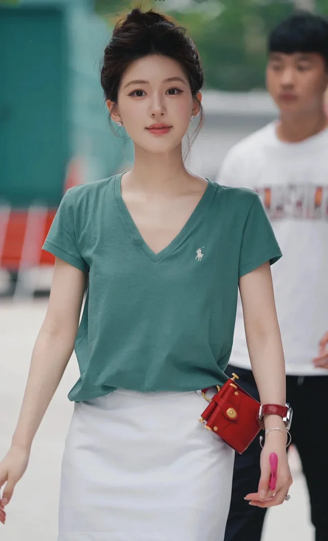Ralph Lauren T-Shirts V-Neck Short-Sleeve Embroidered Pony product detail image 2