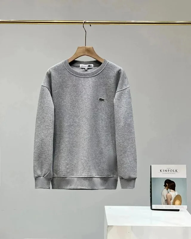 Lacoste Hoodies & Sweatshirts Crewneck sweatshirt with crocodile logo patch product detail image 8