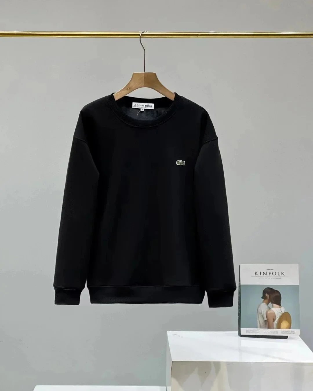 Lacoste Hoodies & Sweatshirts Crewneck sweatshirt with crocodile logo patch image 3