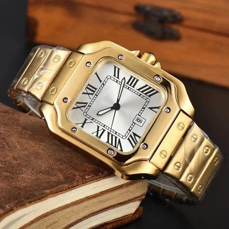 Cartier Watches Santos de square Roman-numeral watch image 2