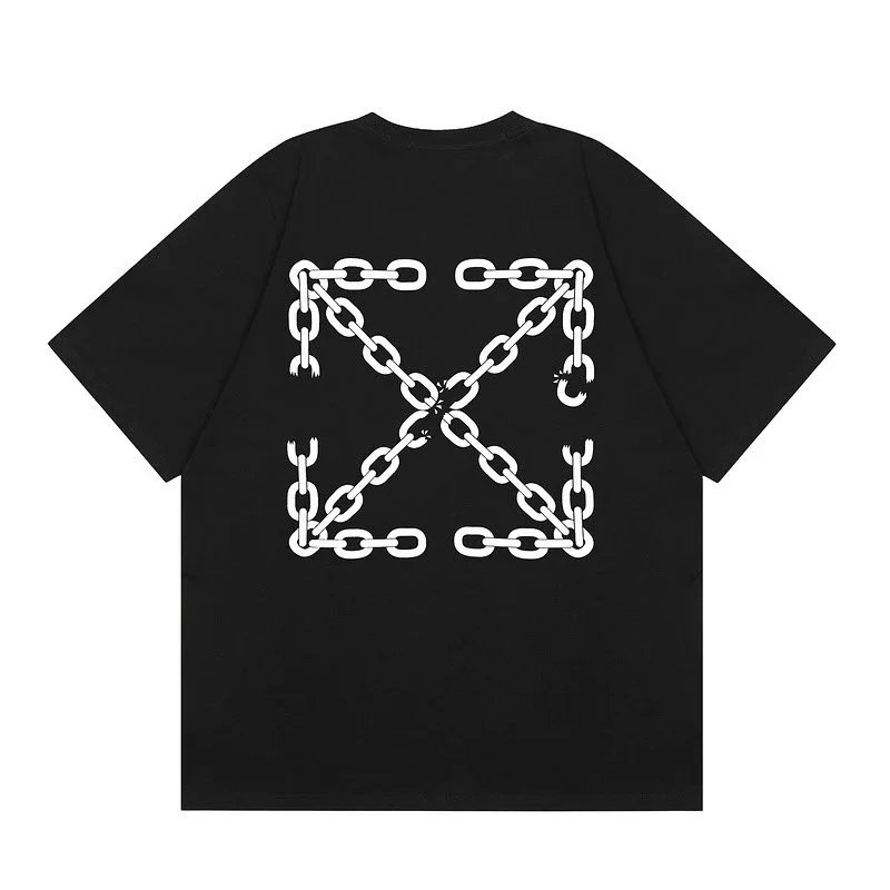 Off-White T-Shirts Graphic Print — F58 black