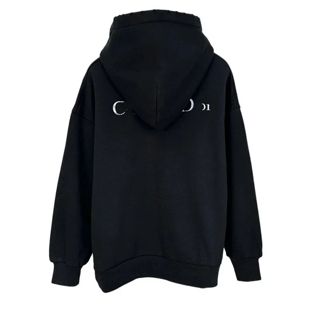 Unbranded Hoodies & Sweatshirts Distressed Hooded Sweatshirt with Kangaroo Pocket product detail image 2
