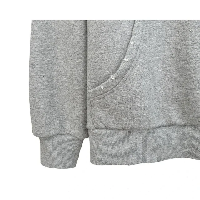 Unbranded Hoodies & Sweatshirts Distressed Hooded Sweatshirt with Kangaroo Pocket product detail image 10