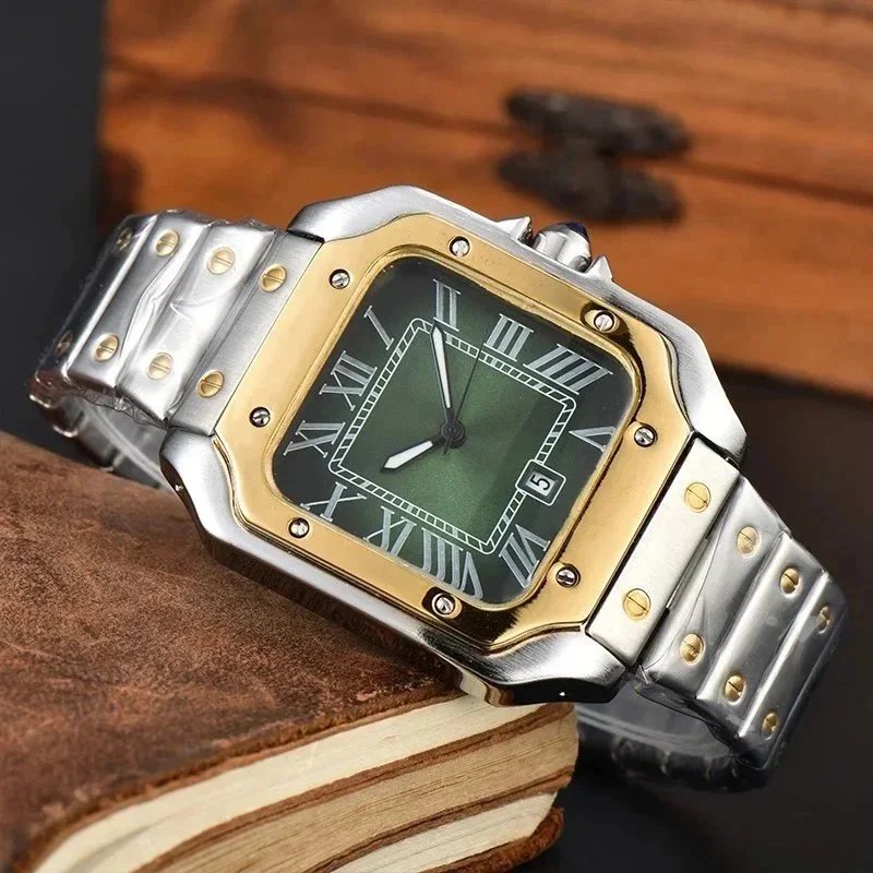 Cartier Watches Santos de square Roman-numeral watch — 4