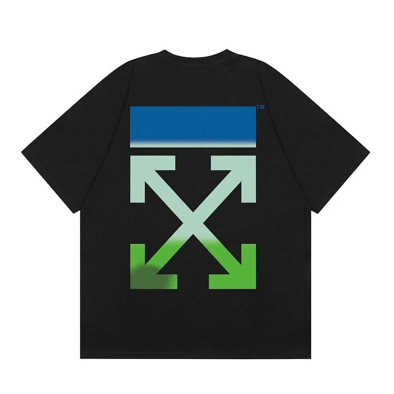 Off-White T-Shirts Graphic Print — F54 black