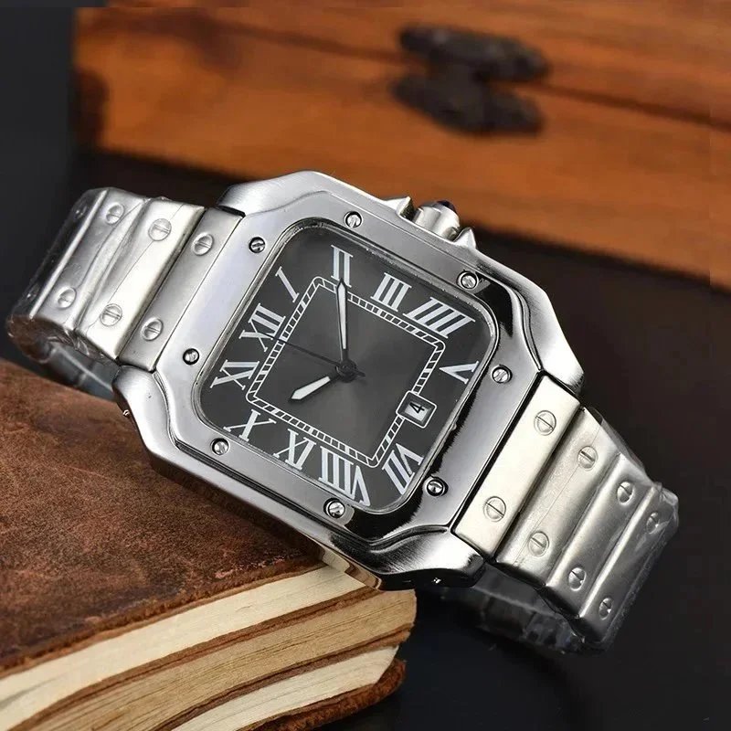 Cartier Watches Santos de square Roman-numeral watch — 21