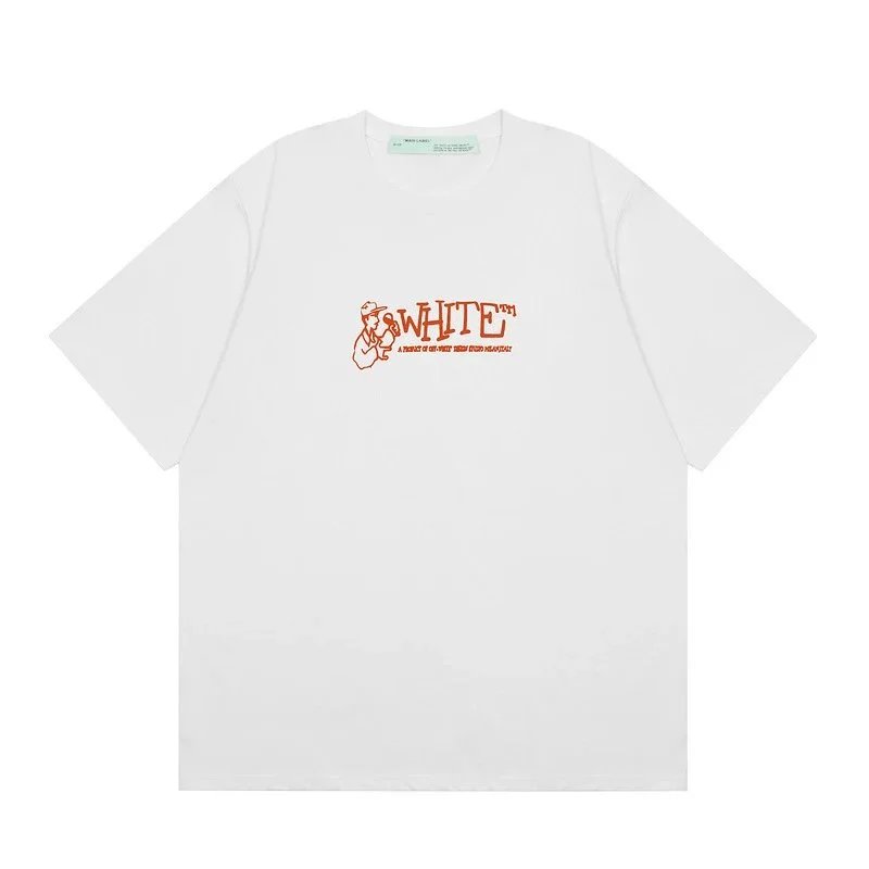 Off-White T-Shirts Graphic Print — F62 white