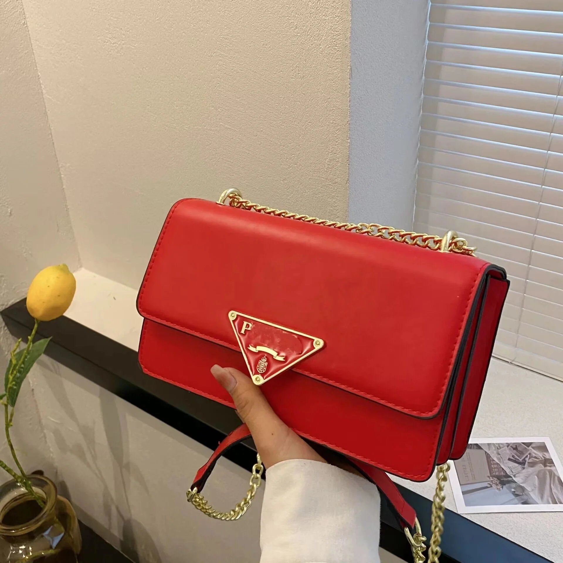 Prada Shoulder Bags Rectangular Flap Chain-Strap image 7